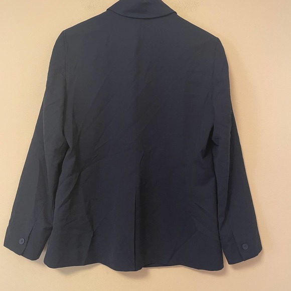 NWOT EVERLANE The Italian GoWeave Classic Blazer 14 Black Single Button Academia - Picture 7 of 10